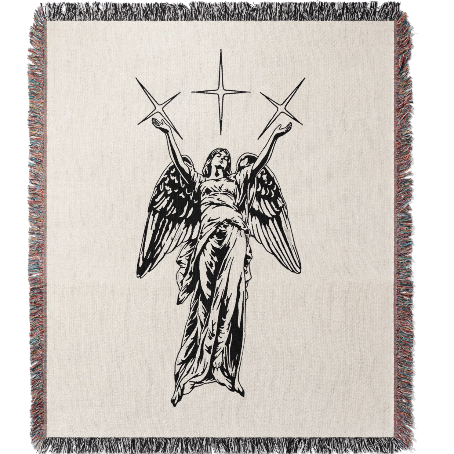 Angel's Stars Woven Blanket Tapestry