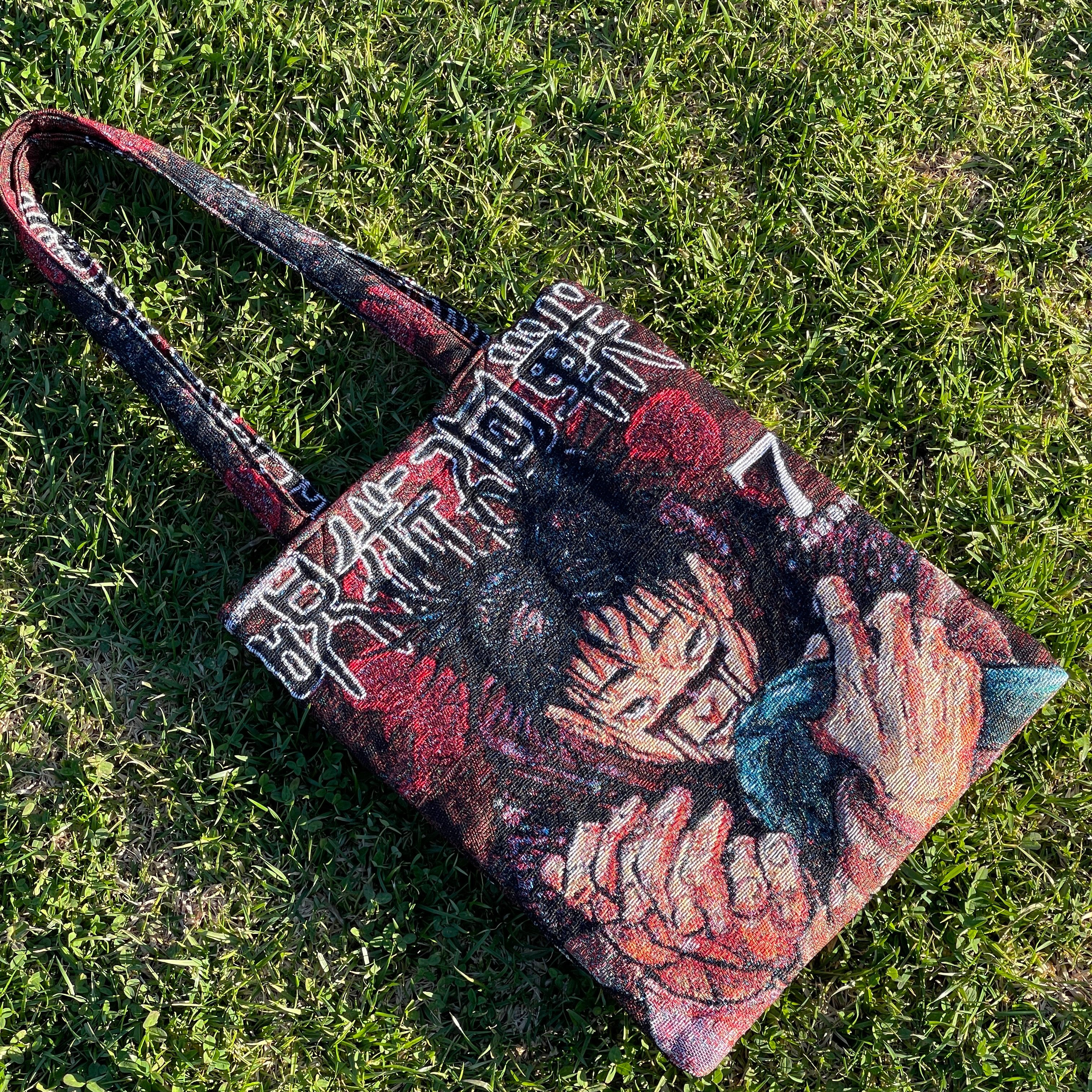 Cursed Woven Tapestry Tote Bag