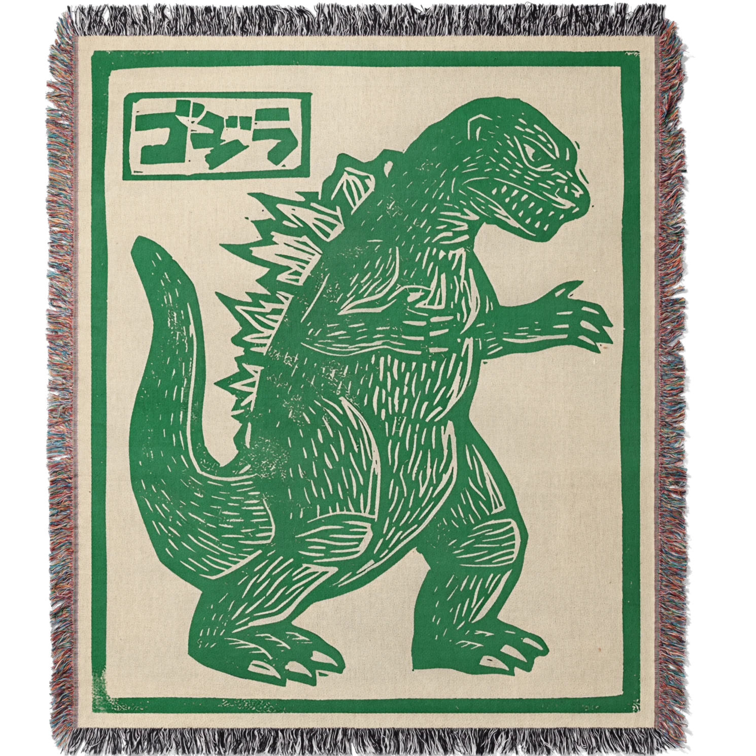Godzilla Woven Blanket Tapestry